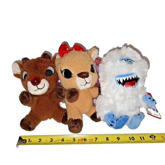 NWT Rankin and Bass Rudolph Red Nosed Reindeer Clarice Bumble Plush Dolls Bundle - Picture 2 of 8